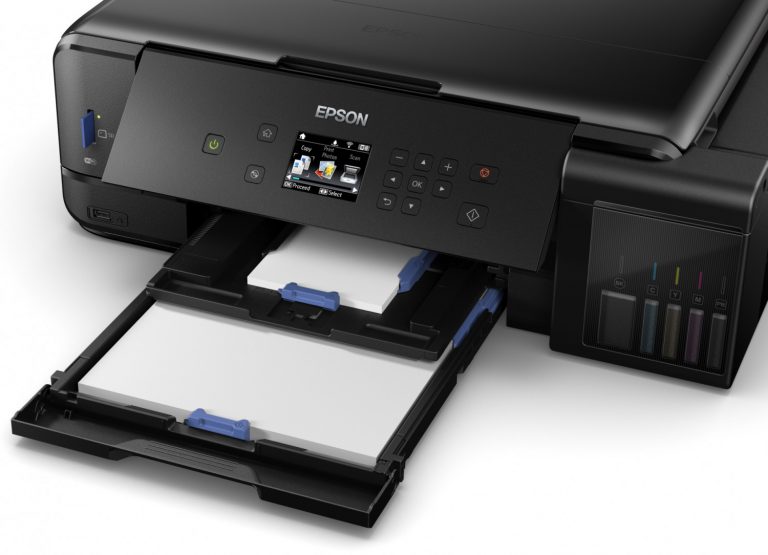 Как открыть выходной лоток на принтере epson l7180