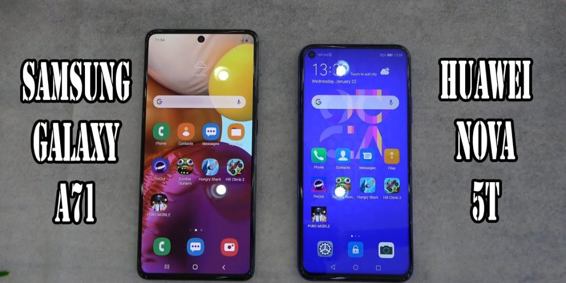 Galaxy A71 vs Huawei Nova 5T
