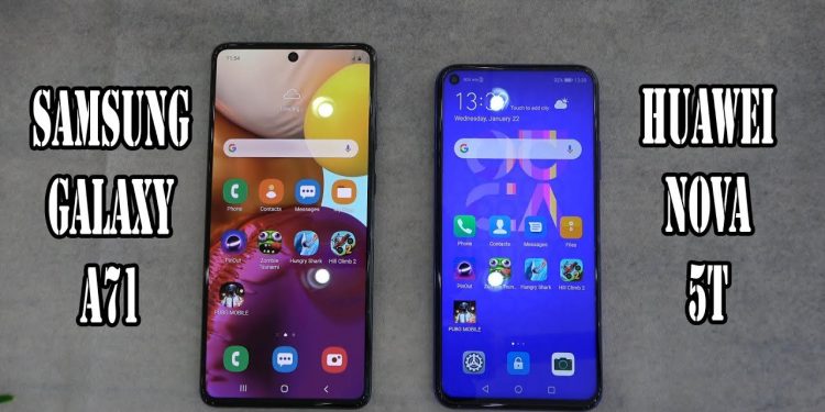 Galaxy A71 vs Huawei Nova 5T