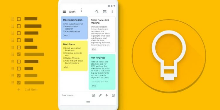 Google Keep 5.20, Kilit Ekranından Çizim Oluşturacak