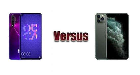 iPhone 11 Pro Max vs Huawei Nova 5T