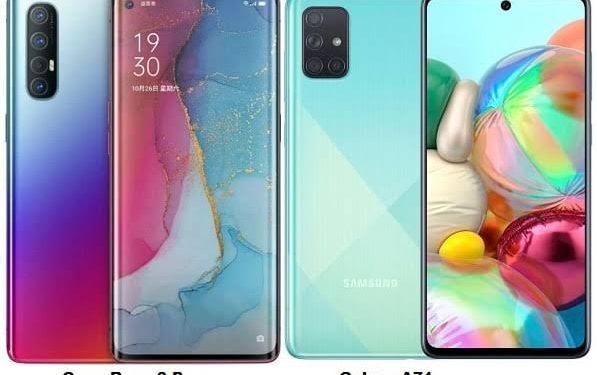 Samsung Galaxy A71 vs Oppo Reno 3