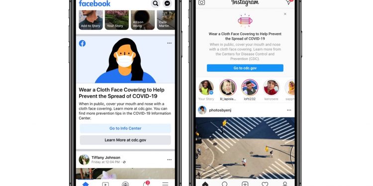Facebook, yüz maskeleri takmamızı hatırlatacak!