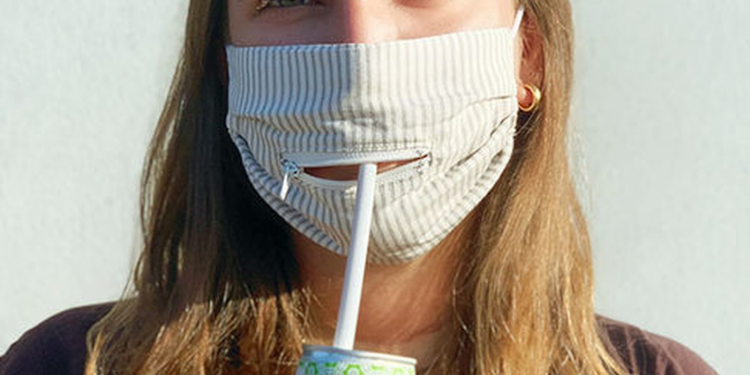 Fermuarlı maskeler ile yiyip içiyoruz!