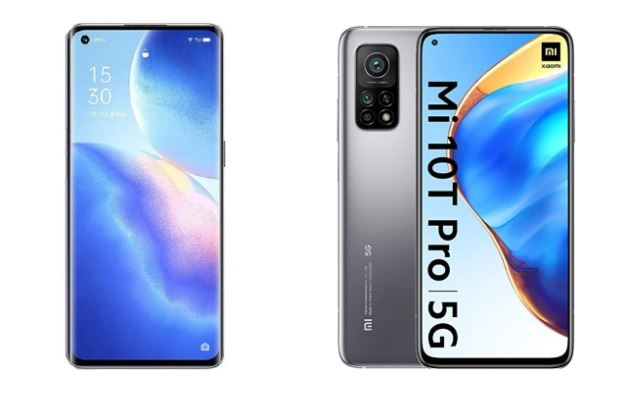 Akıllı telefon karşılaştırması: OPPO Reno5 Pro 5G ve Xiaomi Mi 10T Pro