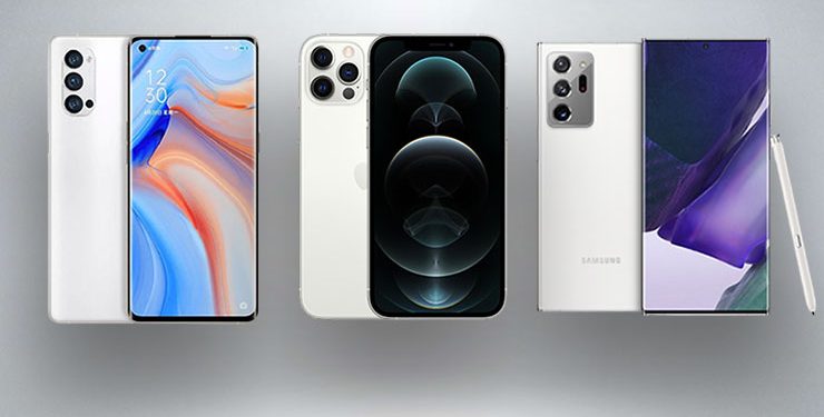 Akıllı telefon karşılaştırması: Oppo Reno5 Pro+, iPhone 12 Pro, Samsung Galaxy Note 20 Ultra