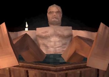 The Witcher 3 küvet sahnesi PS1 grafikleriyle yeniden oluşturuldu
