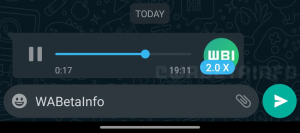 WhatsApp 2x sesli mesaj özelliği
