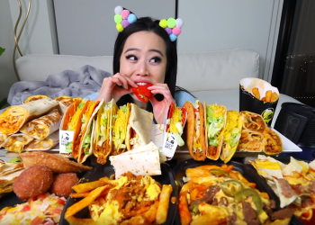 Mukbang videoları çeken Stephanie Soo