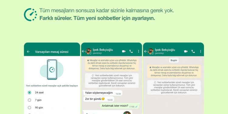 WhatsApp Süreli Mesajlar Özelliğinde Değişikliğe Gitti