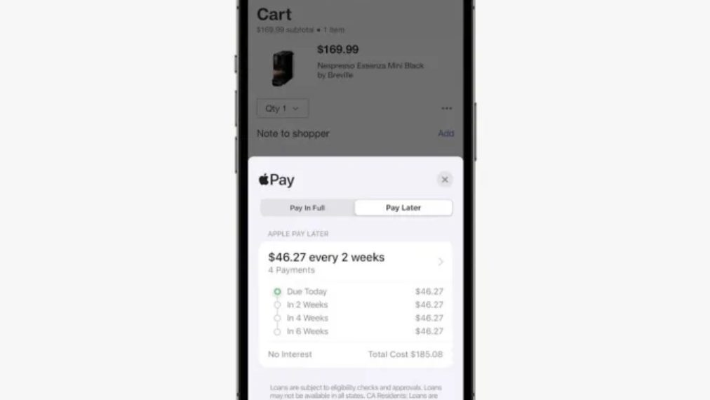 Apple Pay Later Ertelendi