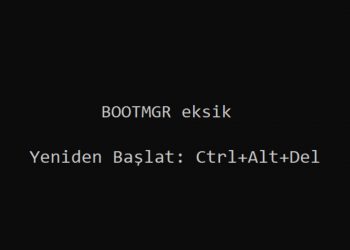 Bootmgr Eksik Hatası Nasıl Çözülür?