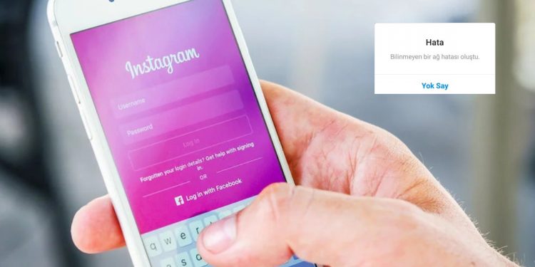 Instagram Bilinmeyen Ağ Hatası
