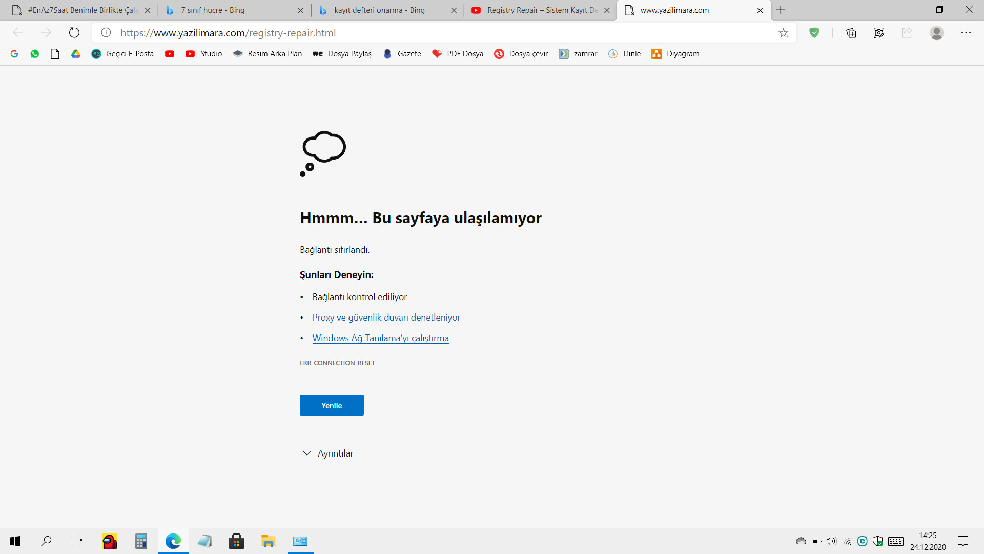 Bağlantı Sıfırlandı Hatası ve Çözümü