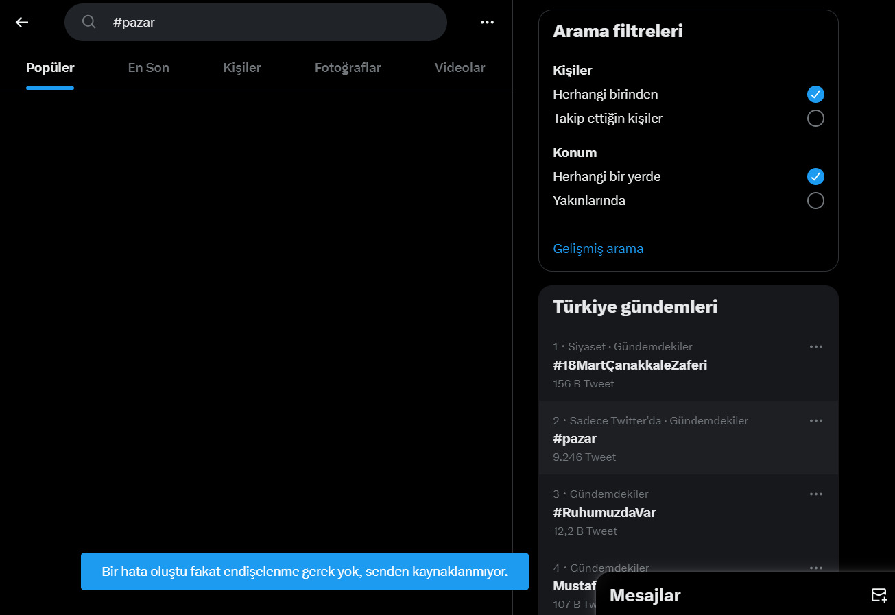 Twitter'da Gündem Görünmüyor, Çözümü Nedir?