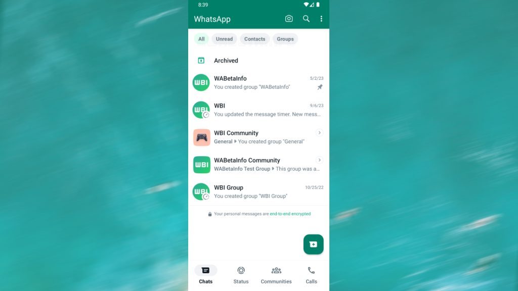 WhatsApp, Grup Sohbetlerini Ayırıyor