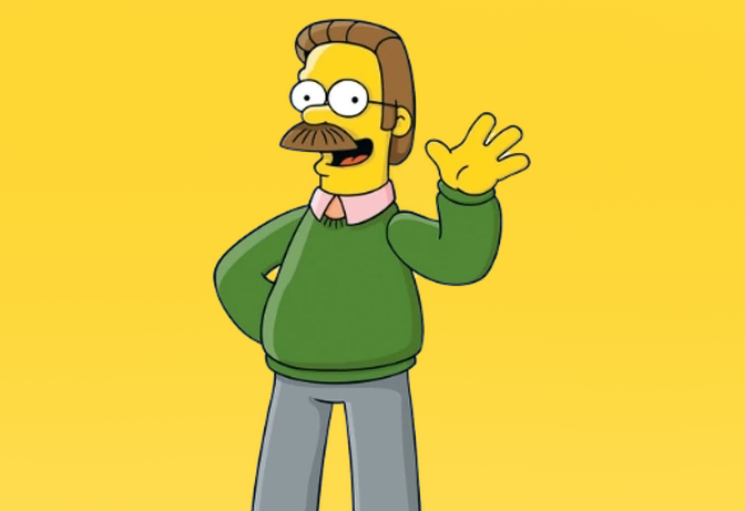 Bıyıklı Çizgi Film Karakterleri - Ned Flanders