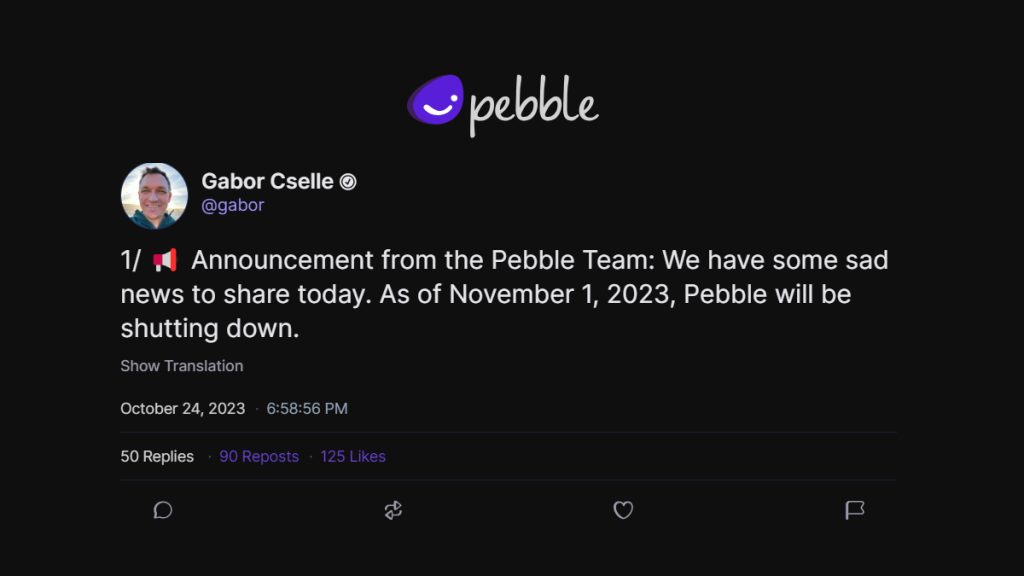 Twitter Rakibi Pebble Tutunamadı