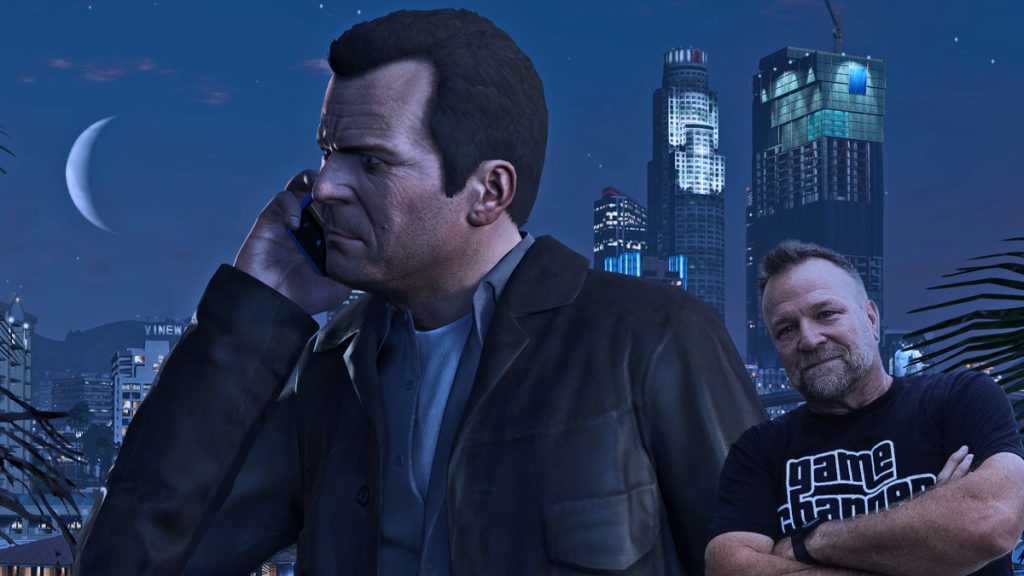 GTA 5'in Michael'ına Canlı Yayında Baskın Düzenlendi