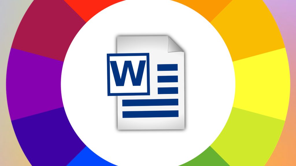 Word Sayfa Rengi Değiştirme