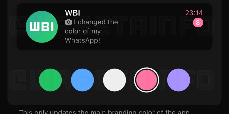 WhatsApp Renk Değiştirme Özelliği Alıyor