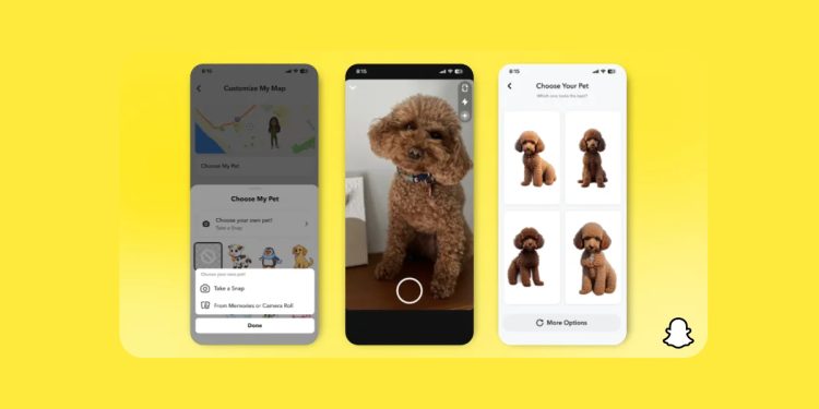 Snapchat Evcil Hayvan Bitmoji Özelliği Sunuyor