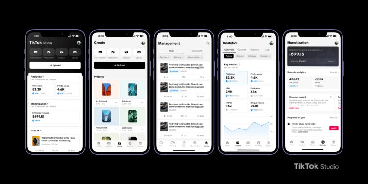 TikTok İçerik Üreticileri İçin TikTok Studio'yu Duyurdu