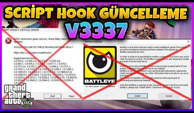 GTA 5 Script Hook Güncellemesi: v3337 Sürümü Nasıl Kurulur ve Battleye Hatası Nasıl Çözülür?