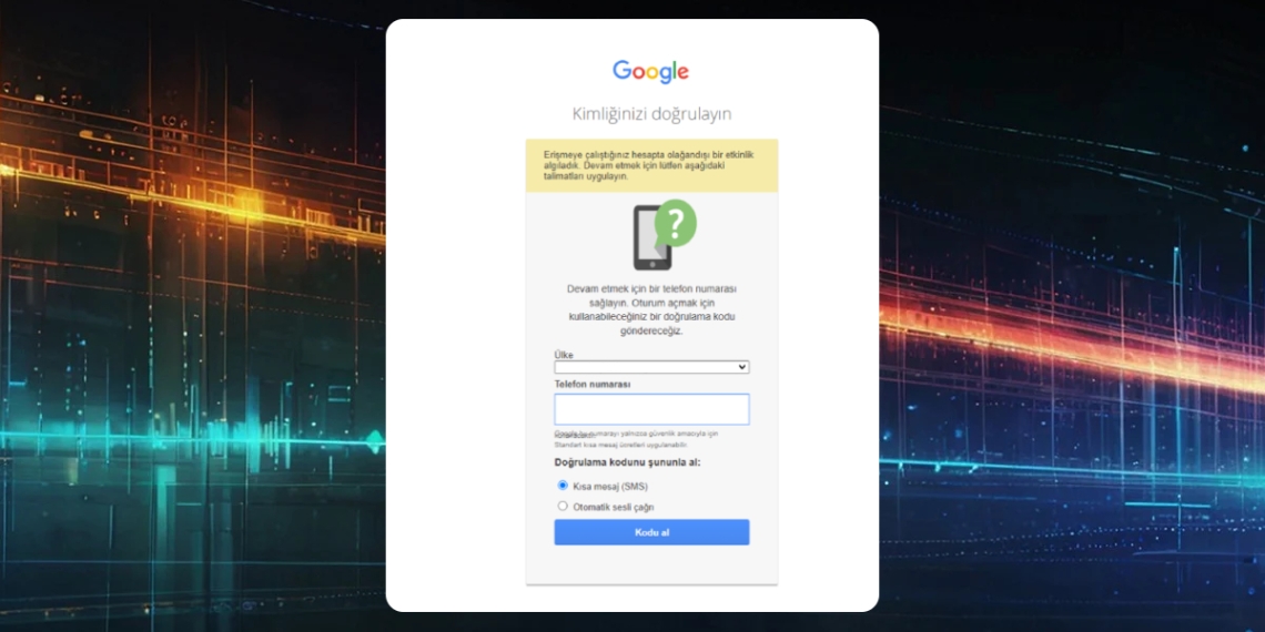 Google Bu Hesapta Olağan Dışı Bir Etkinlik Algıladık (Çözüm)
