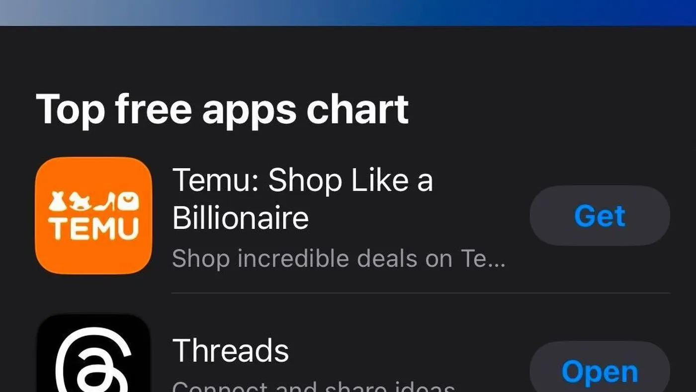 Temu, 2024'te ABD App Store'da Zirveye Çıktı