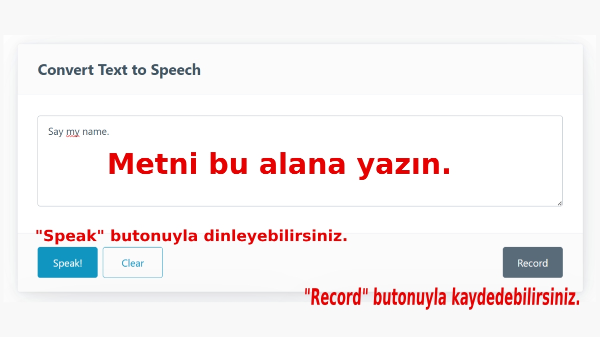 Yapay Zeka Seslendirme Yapma Adımları