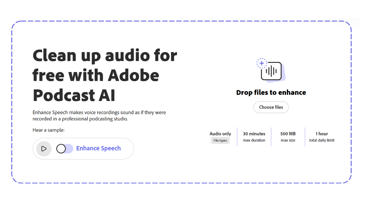 Adobe Podcast Ses Temizleme Adımları