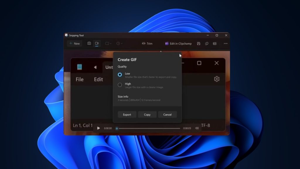 Windows 11'in Ekran Alıntısı Aracı Artık GIF Yapabiliyor