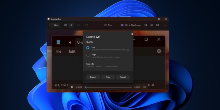 Windows 11'in Ekran Alıntısı Aracı Artık GIF Yapabiliyor