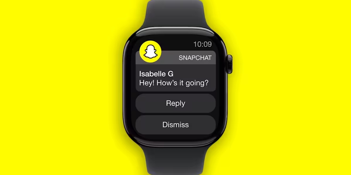 Snapchat, Apple Watch'a Geldi