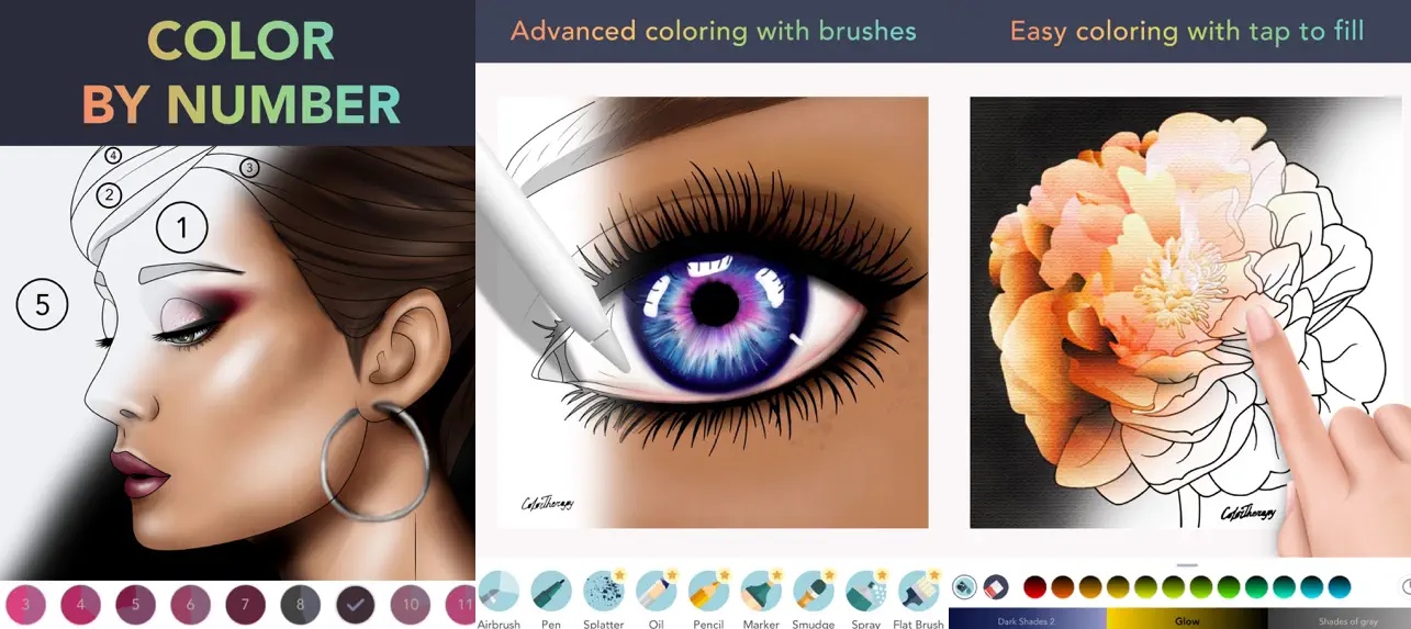 Color Therapy Coloring Number