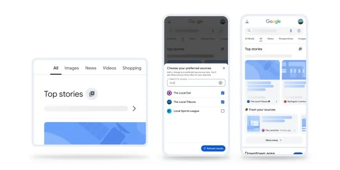 Google Aramada Artık Favori Kaynak Belirlenebilecek