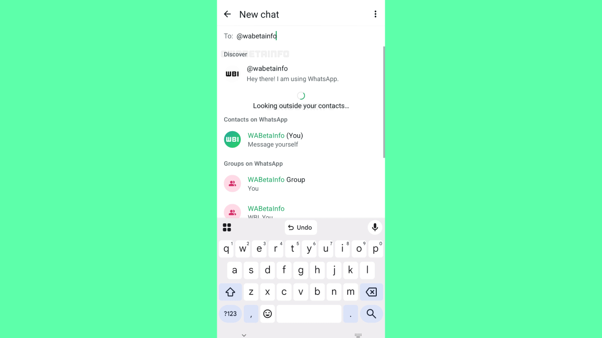 WhatsApp'ta Kullanıcı Adı ile Arama Özelliği-2