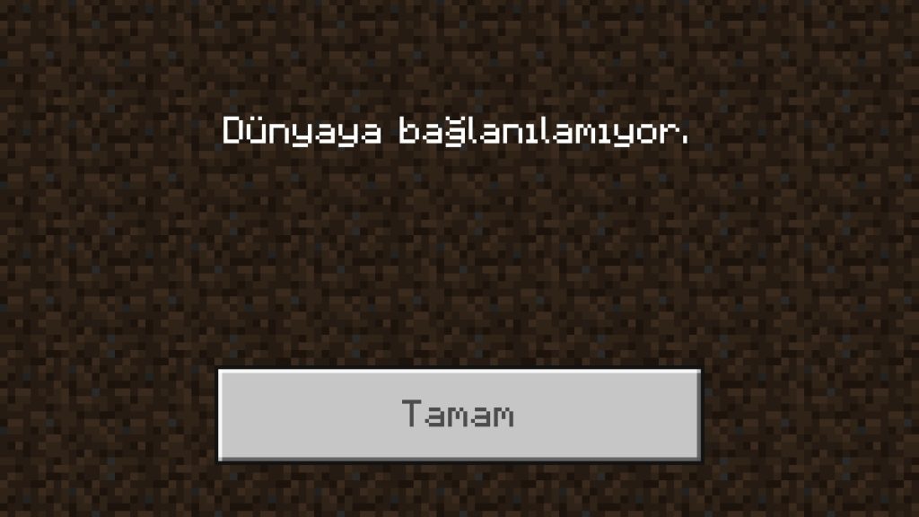 Minecraft Dünyaya Bağlanılamıyor, Nasıl Çözülür?