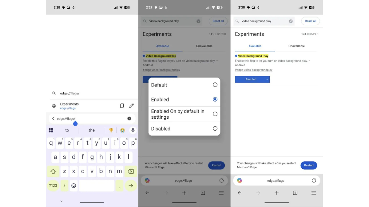Edge Canary'de Arka Planda Oynatma Nasıl Etkinleştirilir?