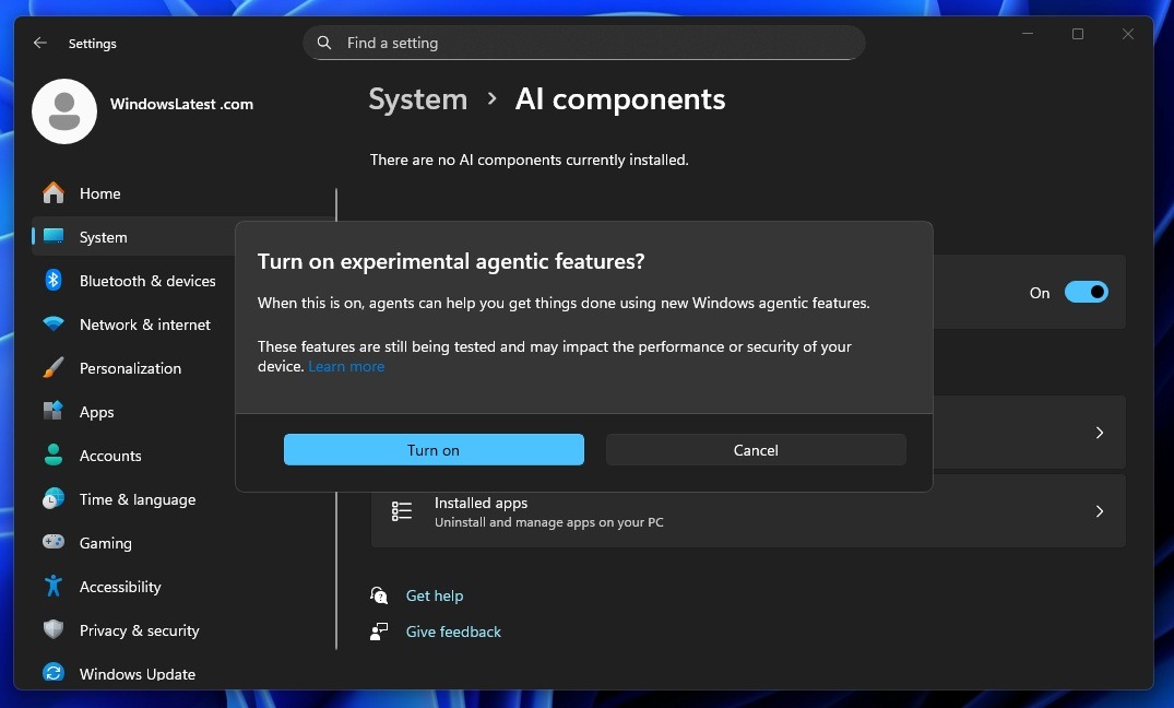 agent workspace windows 11