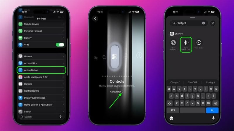iPhone Action Button ChatGPT Asistanına Dönüşüyor