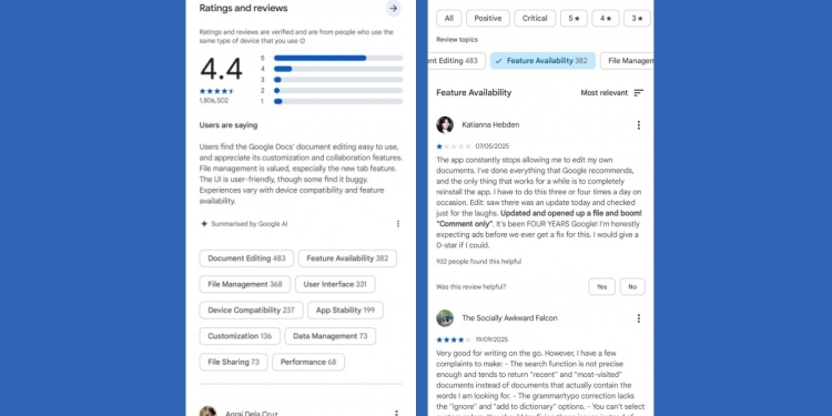 Play Store’a Yapay Zeka Özetleri Geliyor