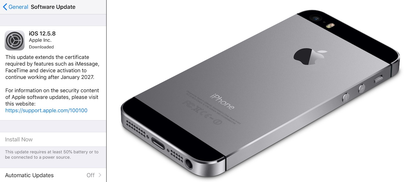 iPhone 5s 13 Yıl Sonra Yazılım Güncellemesi Aldı