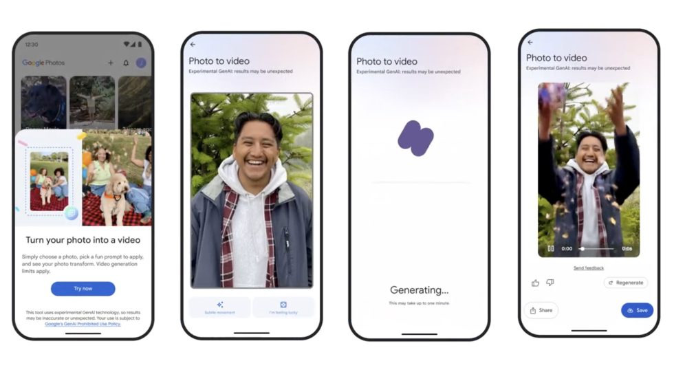 Google Fotoğraflar Fotoğraftan Videoya Özelliğini Güçlendirdi