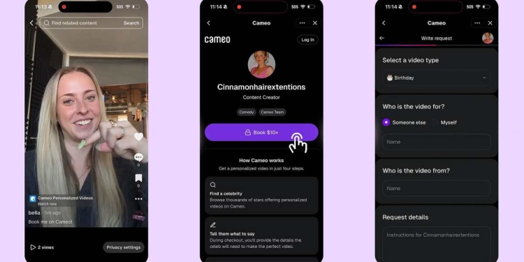 TikTok, Cameo Entegrasyonunu Duyurdu