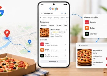 Google Maps Sizin İçin Yemek Alacak