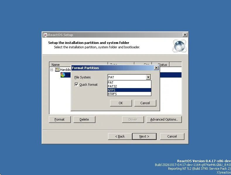 ReactOS Önemli Bir Aşamayı Geride Bıraktı