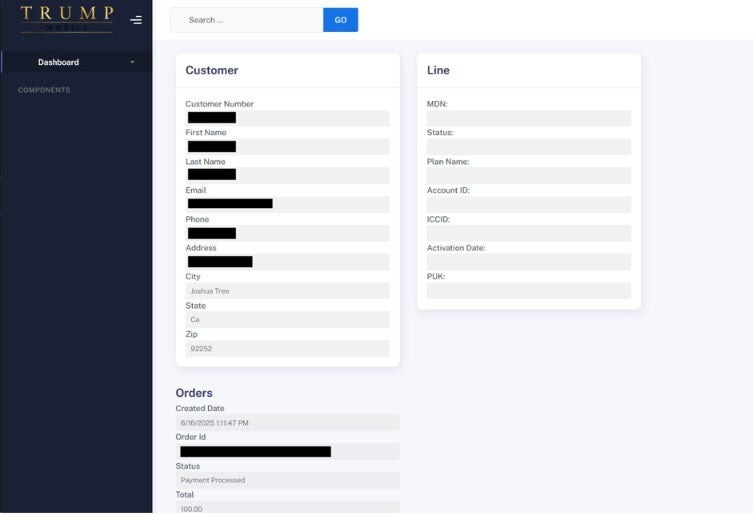 Trump Mobile Müşterilerinin Verileri Dark Web'e Sızdı
